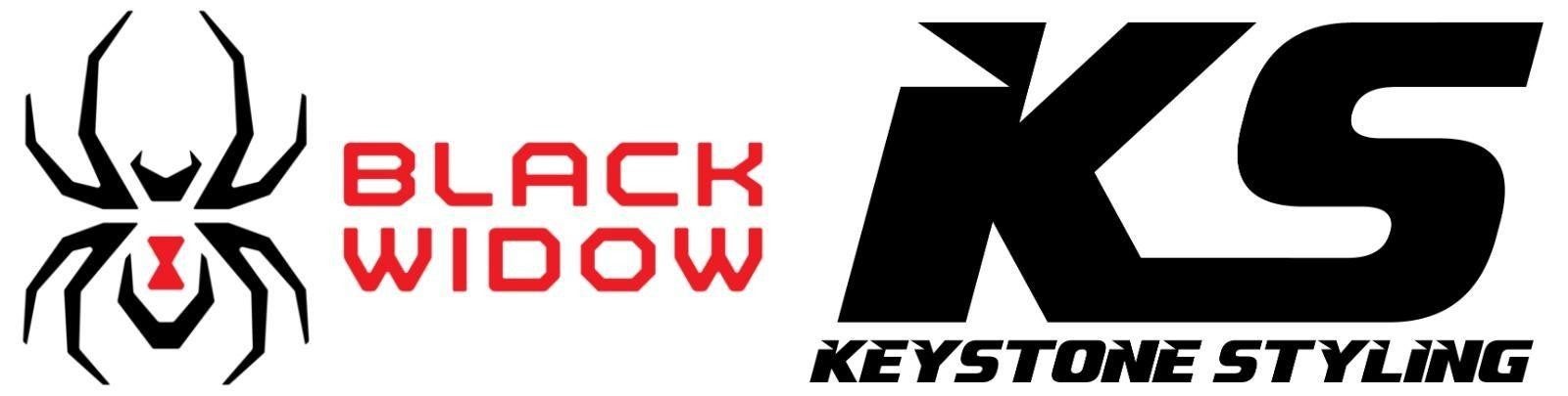 Black Widow and Keystone Styling logos